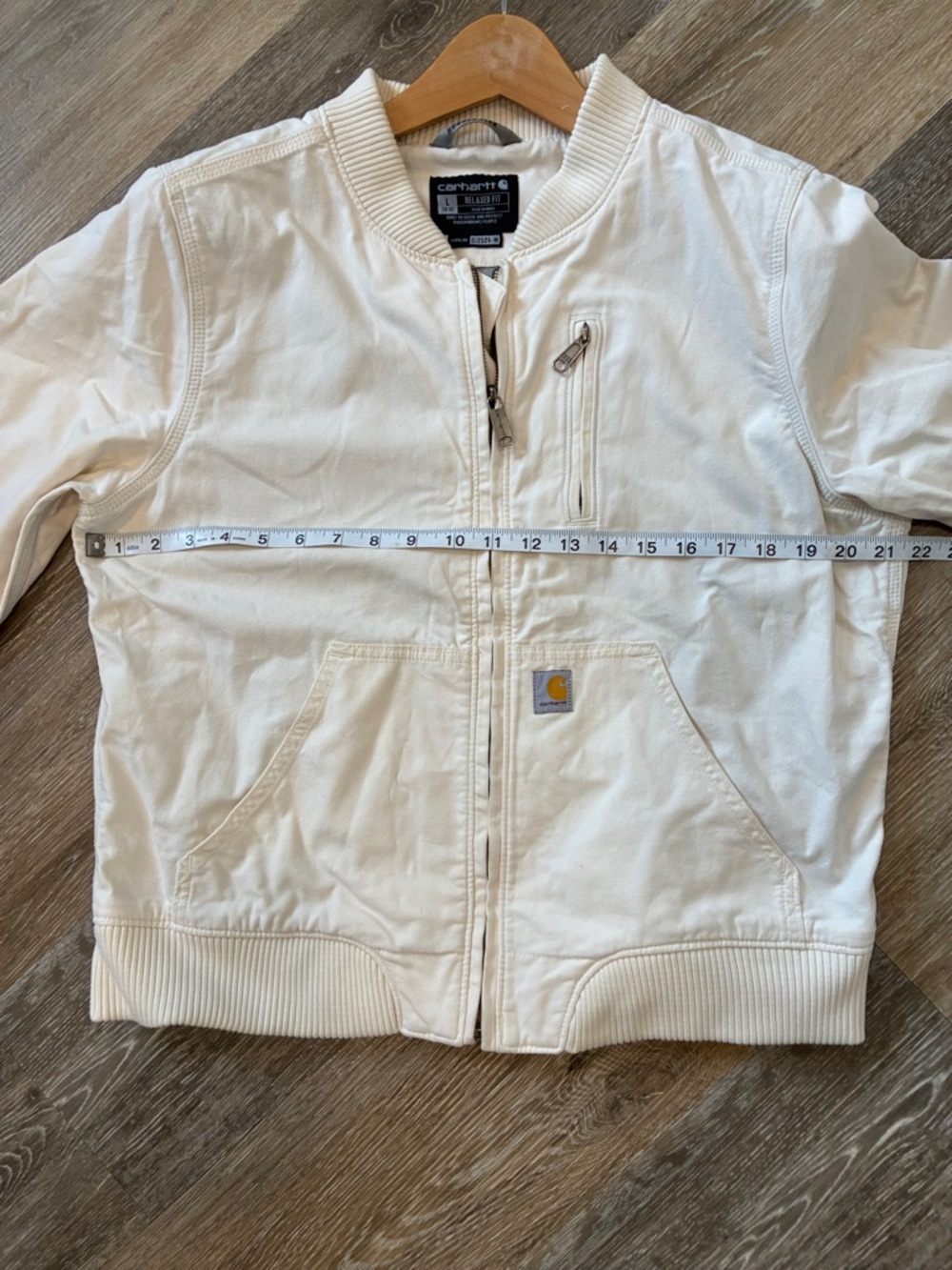 Carhartt Women's Cream Bomber Jacket - Picture 6 of 12